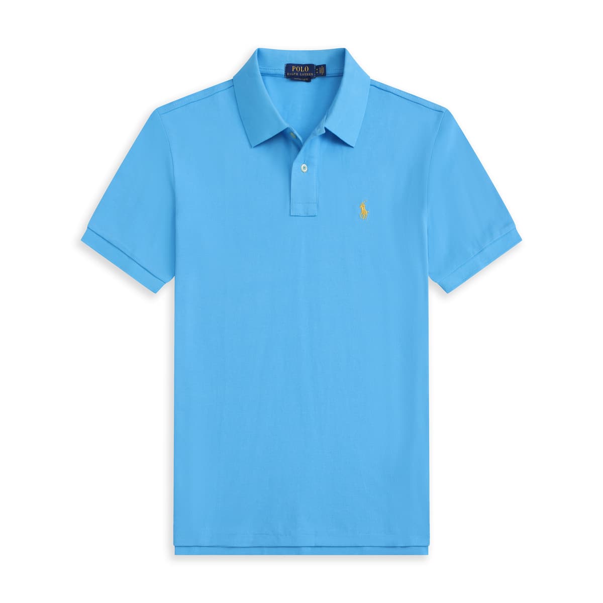Lake blue yellow label