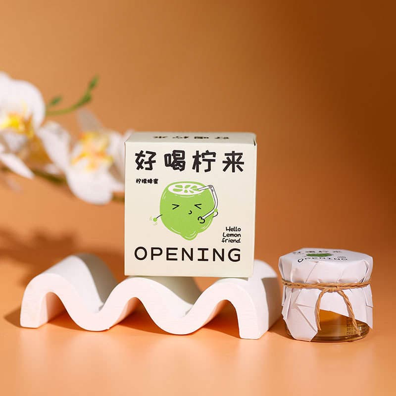 Honey 28g small jar with hand gift fruity honey products business gift small bottle holiday birthday baby full moon banquet 3