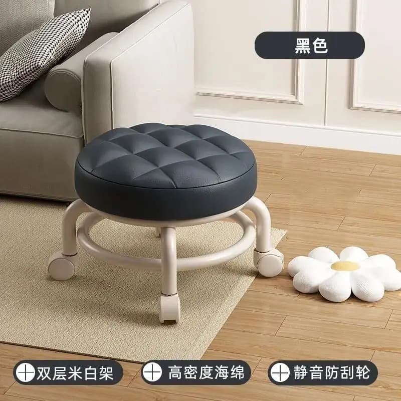 Black + swivel wheels