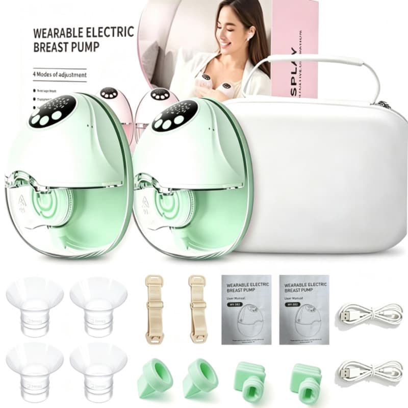 My-382 bilateral + bilateral cosmetics bag/green
