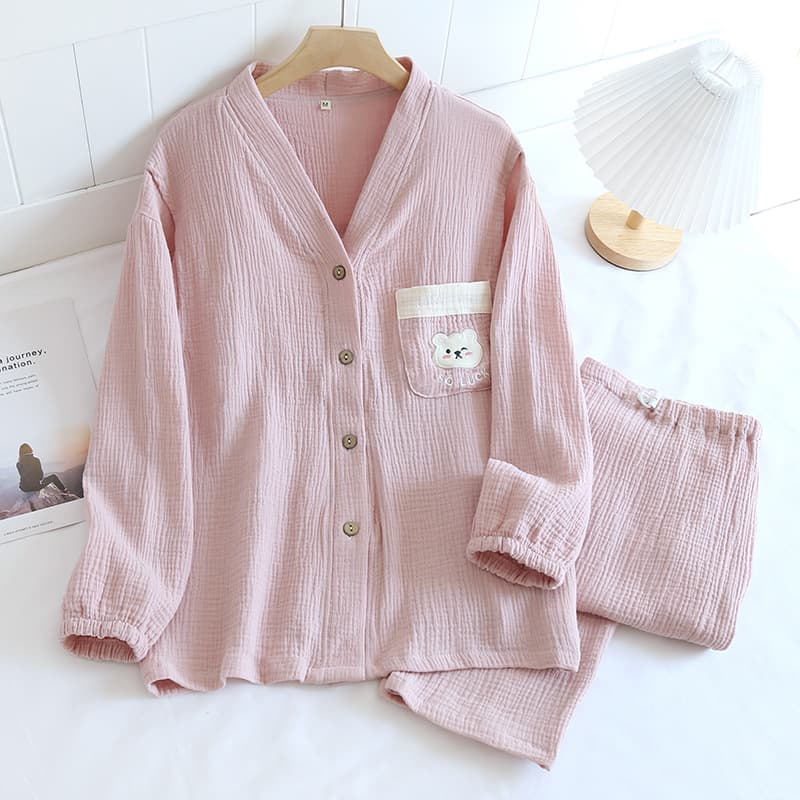 Pink Bear Pocket Crepe Moon Case