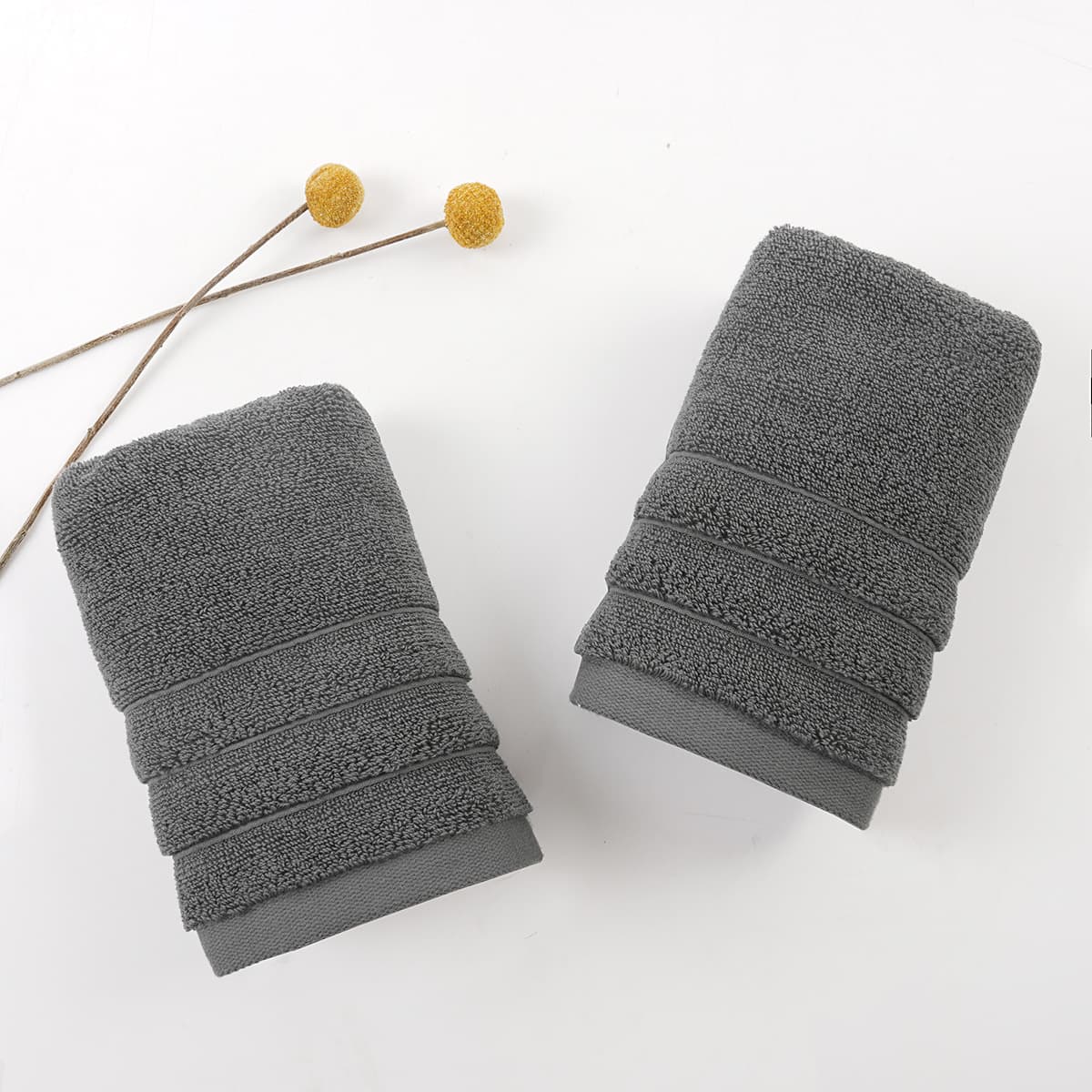 Light time towel [dark gray]