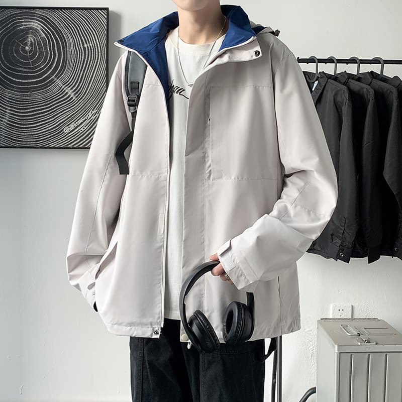 Men's khaki sapphire blue