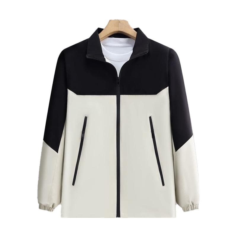 Three-proof thin jacket [white and black]