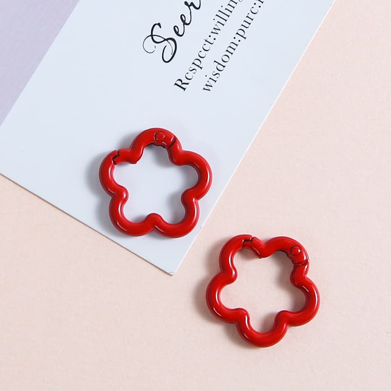 [red] plum blossom spring buckle
