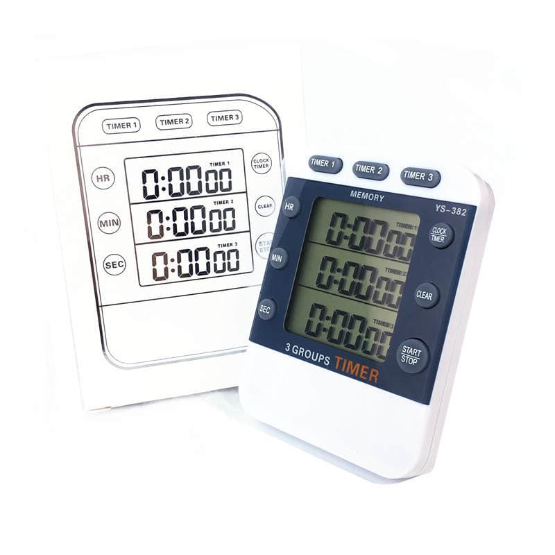 Yisheng Ys-382 Three Sets of Positive Countdown Timer Reminder Timer Student Kitchen Baking Industrial Sound Adjustable 4