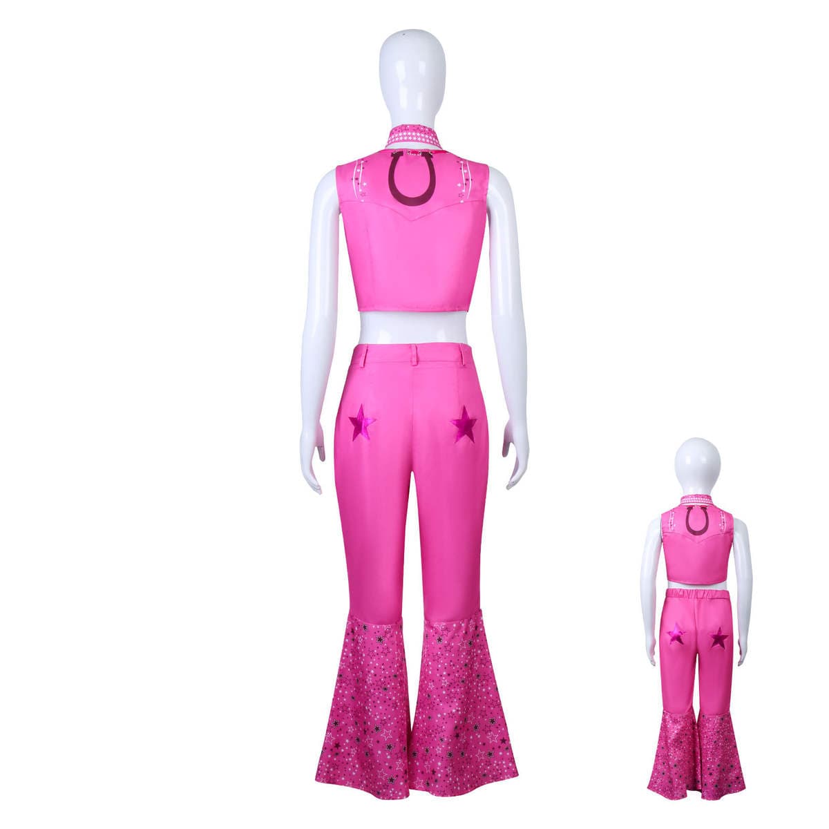 2023 Real Person Movie Cos Suit Pink Five-Pointed Star Suit Cosplay Costume 3