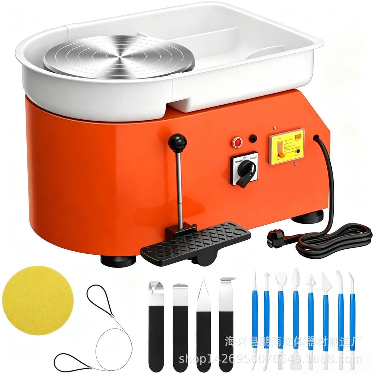 Pottery machine billet drawing machine Embryo drawing machine pottery machine wholesale and retail stepless variable speed Children's teaching pottery bar equipment 3
