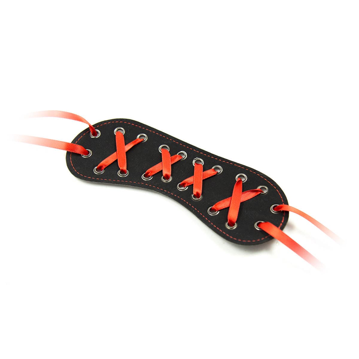 sm adult sex toys women's flirting props red lace-up leather eye mask lace-up leather eye mask 4