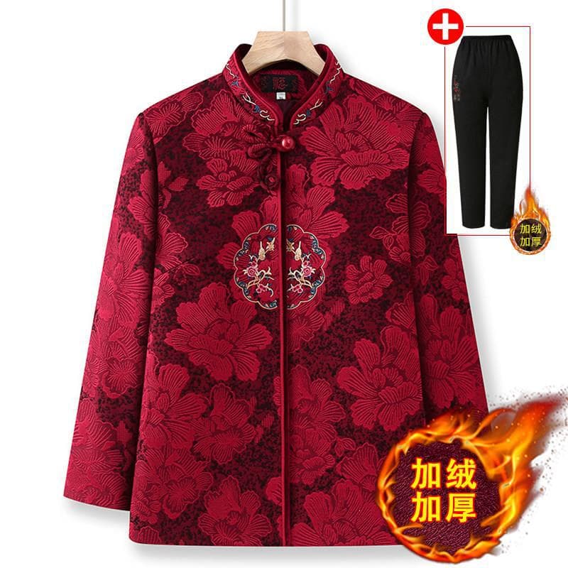 Big red [fleece top + fleece pants]