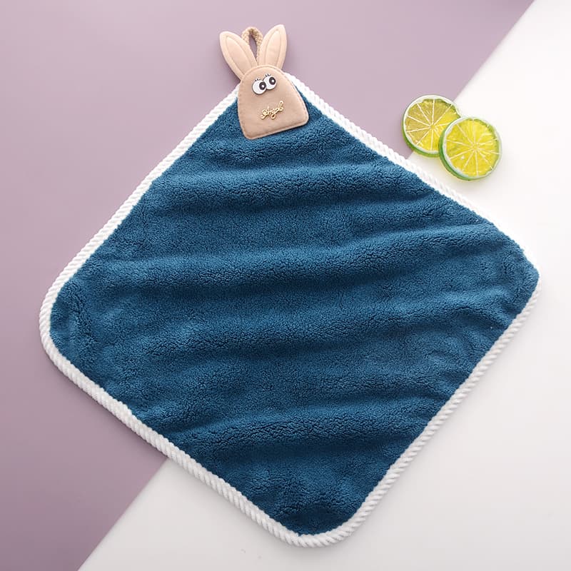 1609 Peacock Green hanging towel