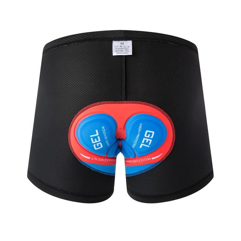 Blue and red silicone pants pad