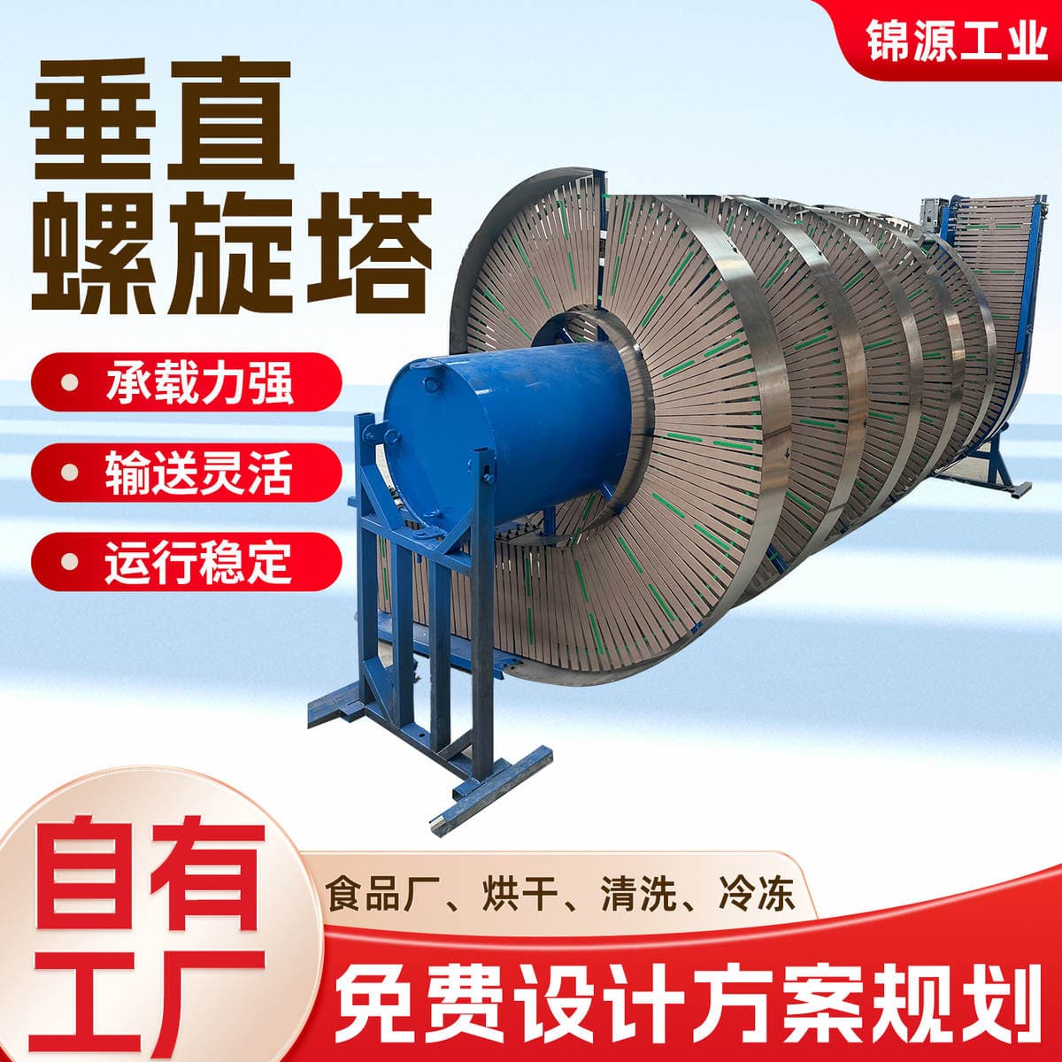Spiral Lift Conveyor for Inter-Floor Logistics and Warehousing, Multi-Layer Chain Plate Spiral Conveyor for up and down Stairs 4