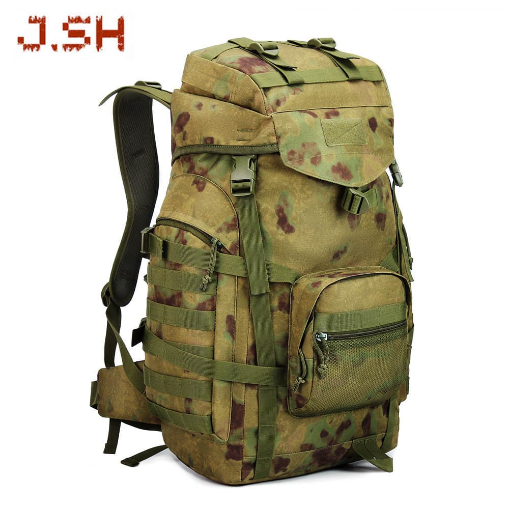 Large capacity outdoor sports tactical backpack army camouflage camping backpack travel mountaineering backpack manufacturers wholesale 1