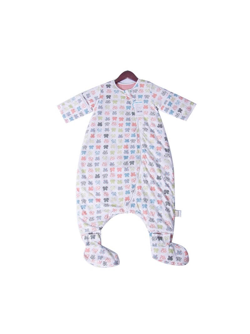 Körpələr üçün təmiz pambıqdan, ayrılan ayaqlı, təpikləməyə qarşı yuxu tulumu, bütün fəsillər üçün, temperatur tənzimləyici 1