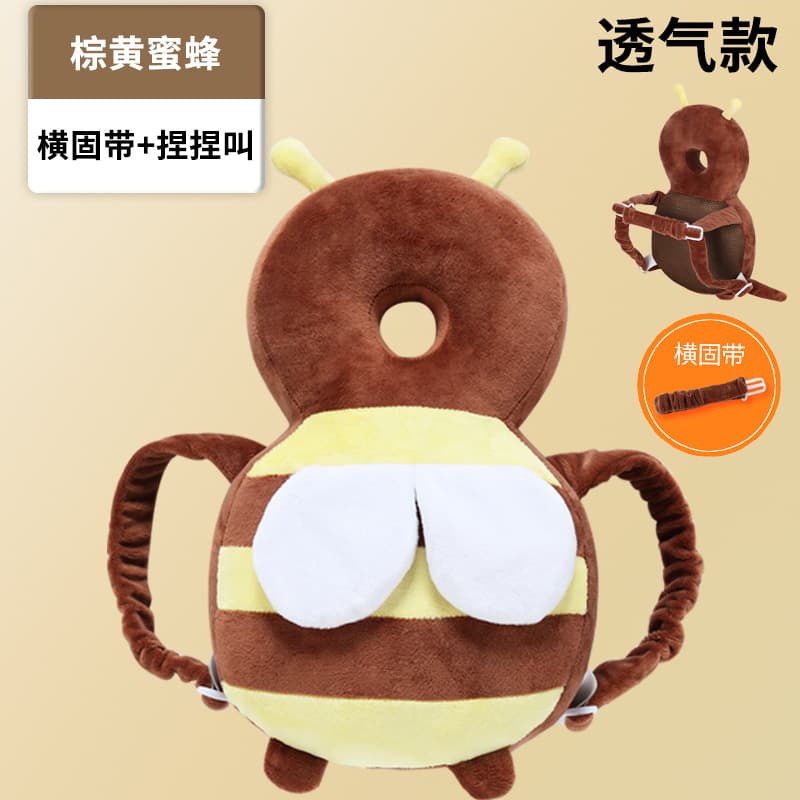 Brown and black bee 3d breathable [pinch and scream + horizontal strap]