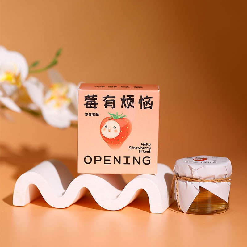 Honey 28g small jar with hand gift fruity honey products business gift small bottle holiday birthday baby full moon banquet 4
