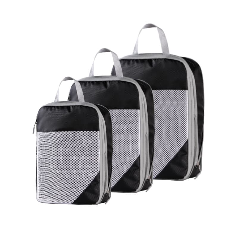 Three-piece set with net black