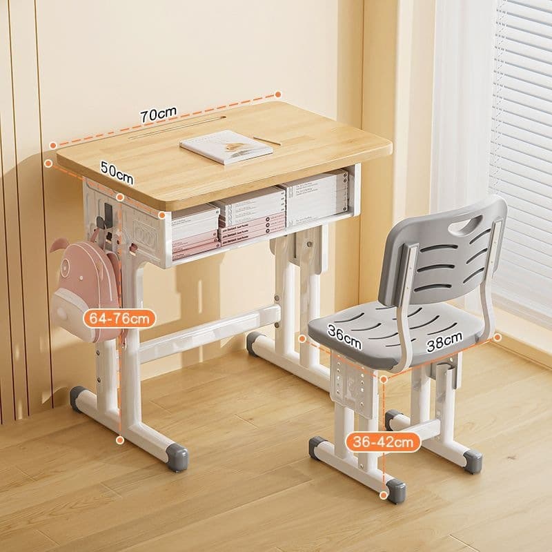 70*50 oak table hollow chair comes with installation tools
