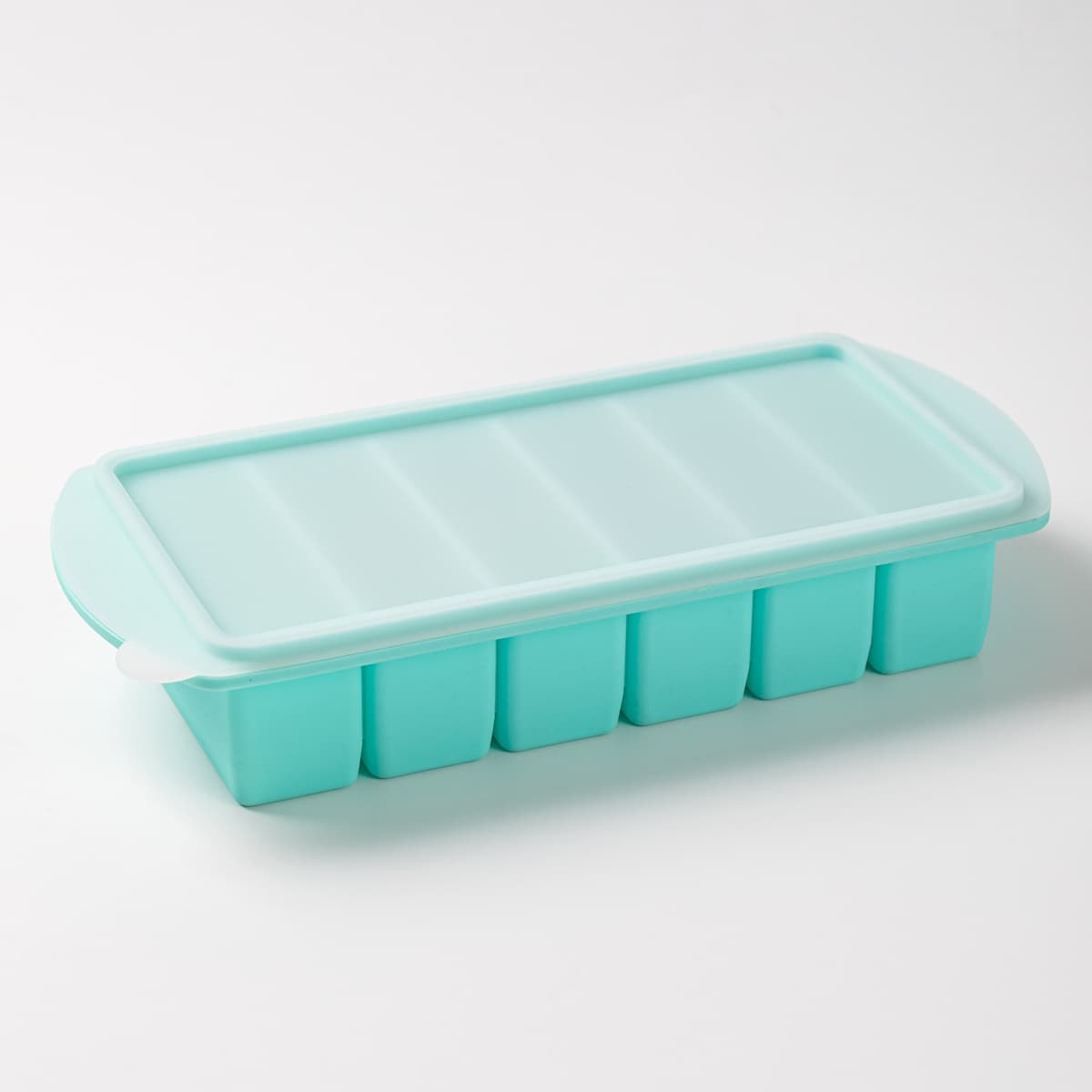 6-compartment new large ice cube tray - green