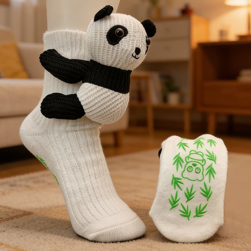 (puppet floor socks) panda children's model 6-12 years old