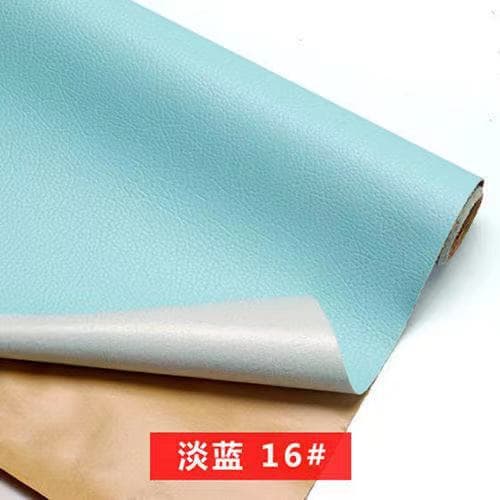 Light blue [self-adhesive] leather sticker