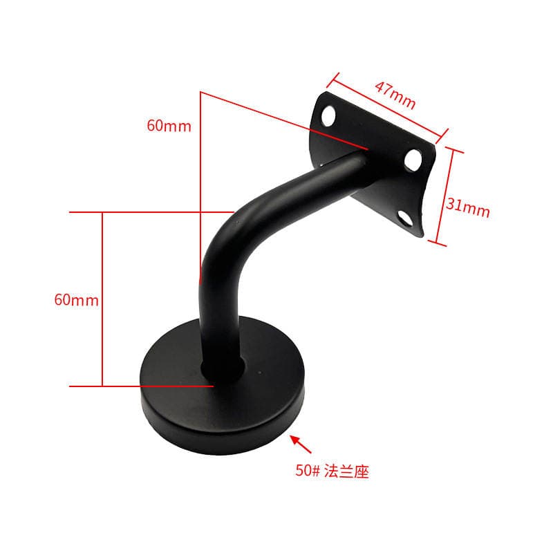 Home Decoration Wall-Mounted Stair Handrail Stainless Steel Solid Bracket L-Shaped Bend Craft Accessories Modern Minimalist New Model 2