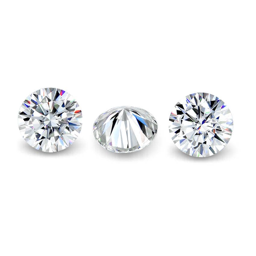 Factory Direct supply D color super white moissanite bare stone round moissanite eight hearts and eight arrows GRA waist size carbon silica wholesale 4
