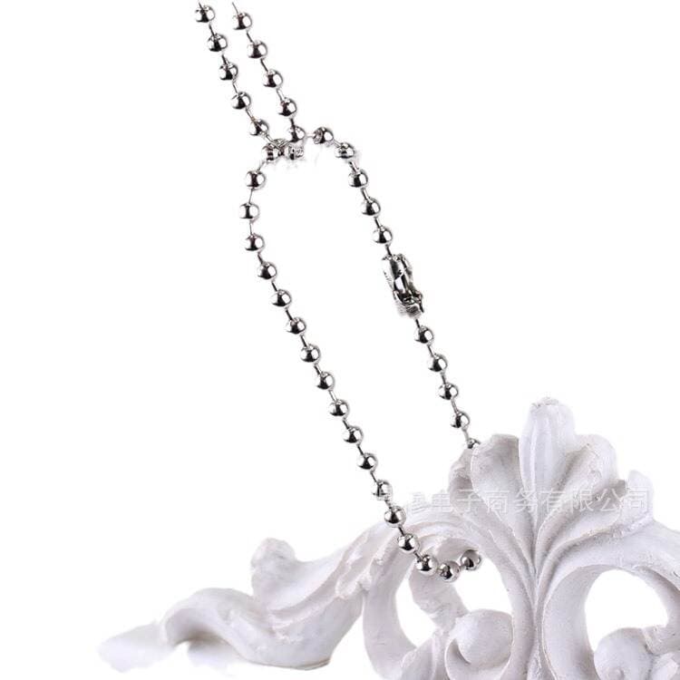 2.4mm tag chain wholesale DIY jewelry key chain bead chain material iron bead chain necklace chain 5