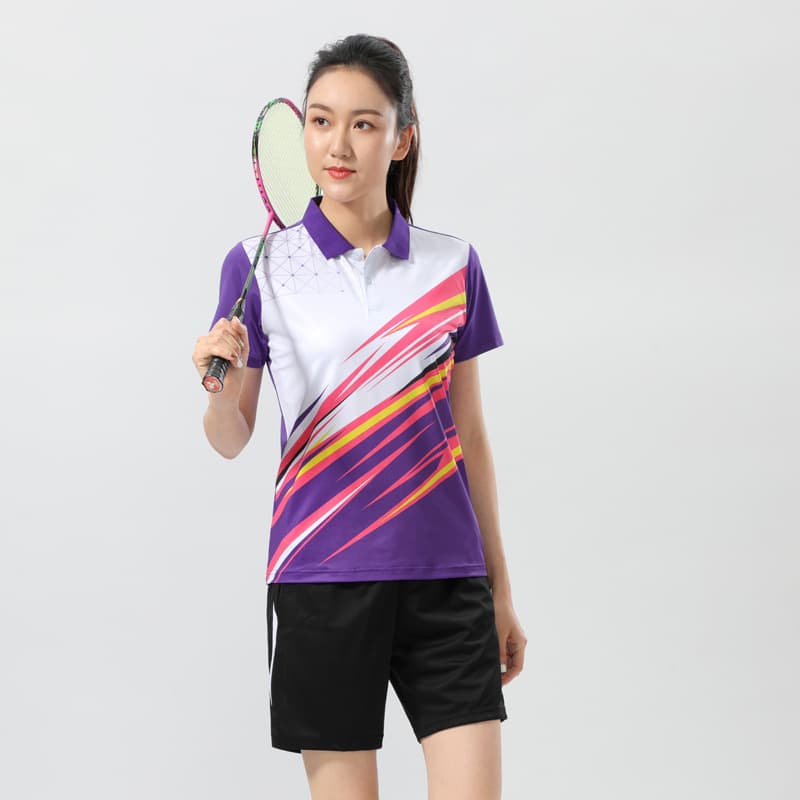 Women's B6901 purple +501 white pants