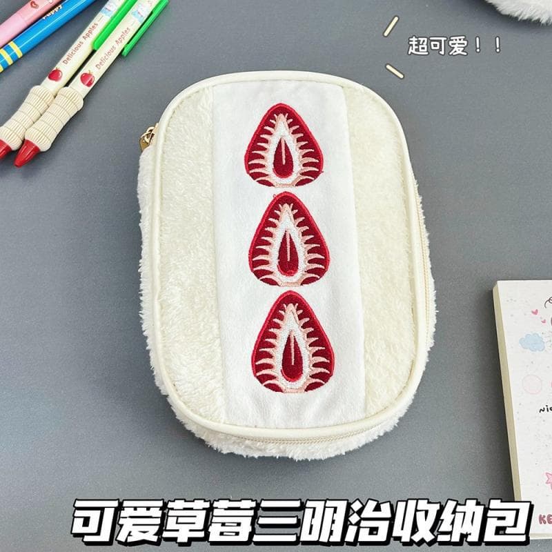 Strawberry sandwich pencil case