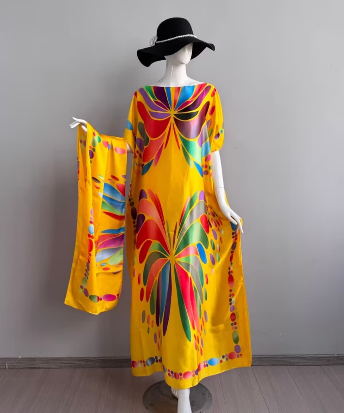 122-colorful butterfly-bright yellow