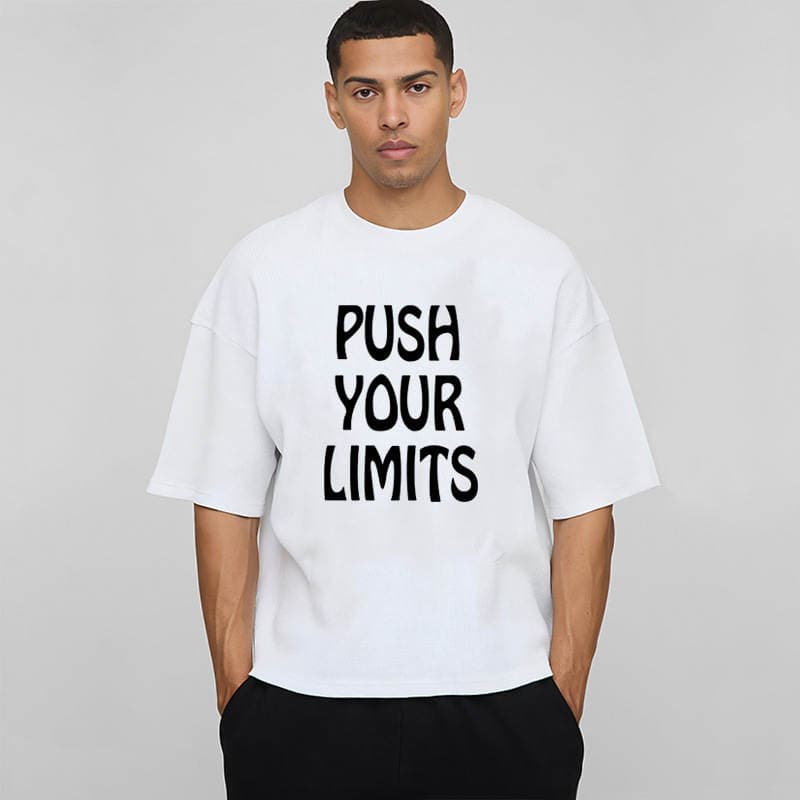Kişilər üçün 240 qramlıq ağır pambıqdan, boş kəsimli, böyük ölçülü, qısaqol idman t-shirt (qaçış, məşq, fitnes üçün). 1