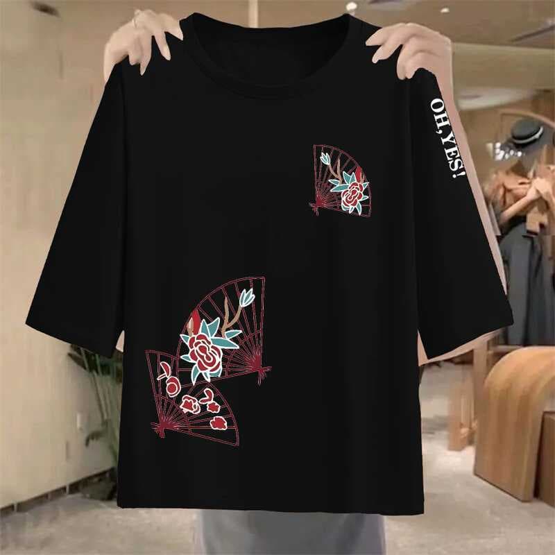 40 black sleeve letters [medium] upper and lower fan