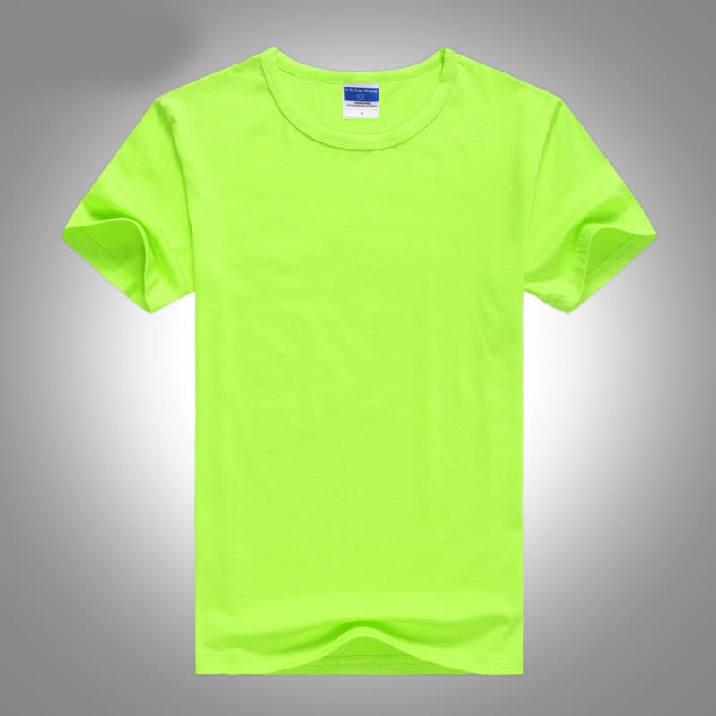 Solid color short sleeve fluorescent (men's style