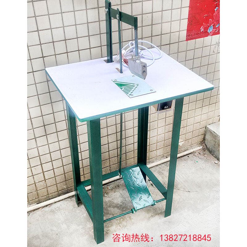 Dongguan yarı avtomatik ayaq pedallı isti kəmər kəsmə maşını (tekstil avadanlığı) 4
