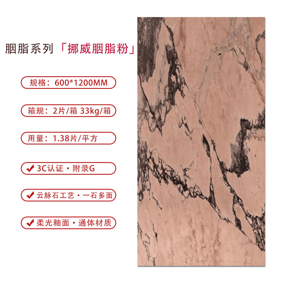 Norwegian rouge powder [yunmai stone craftsmanship, one stone with multiple facets randomly distributed]