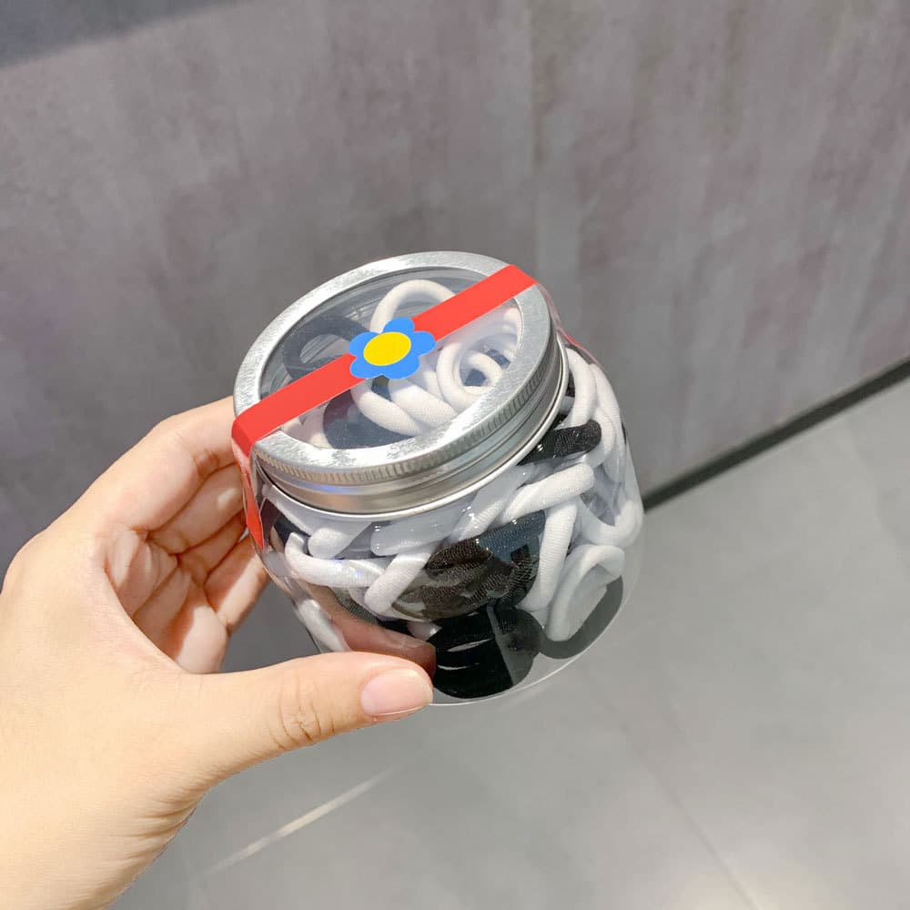 [aluminum lid can] black and white 100 pieces [about 3cm]