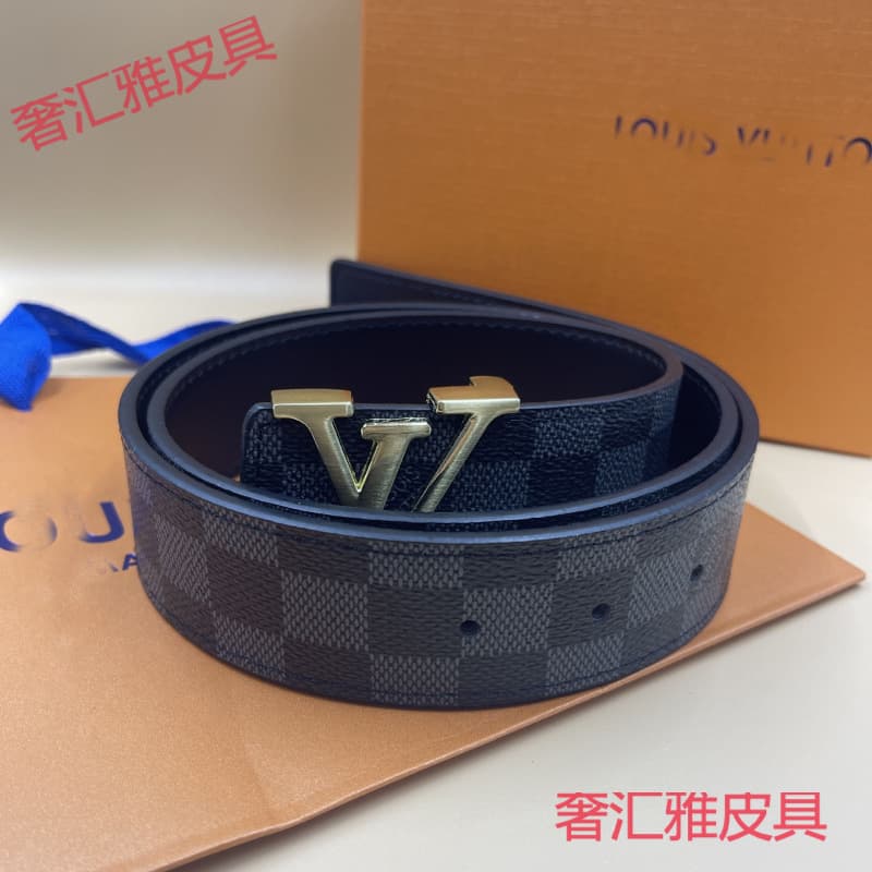 Black grid black bottom + l gold buckle
