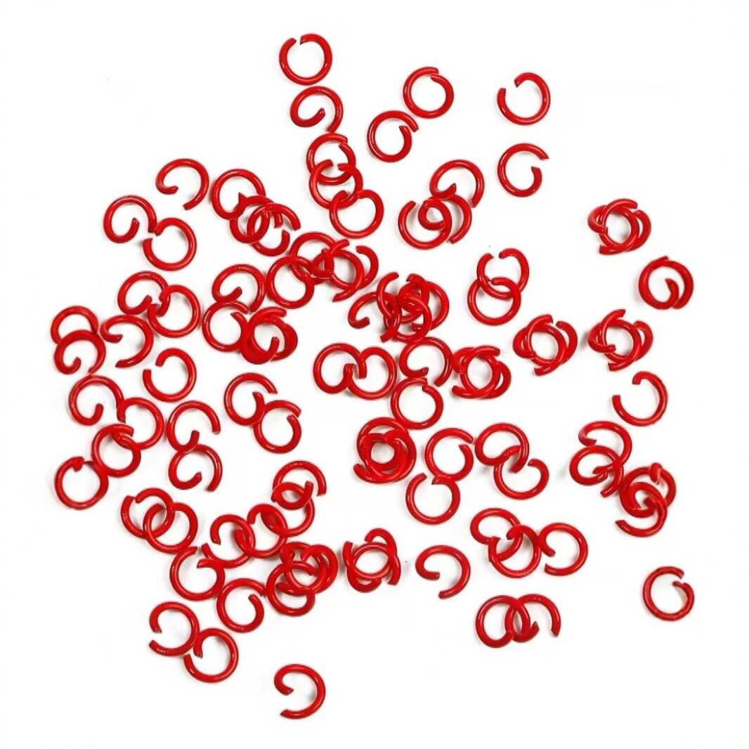 Colorful Open Rings DIY Jewelry Accessories, Painted Candy-Colored Bead Connecting Rings, Single Rings, Iron Rings, C Rings, Craft Materials 4