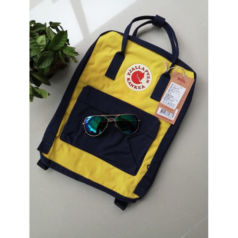 Dark blue and yellow