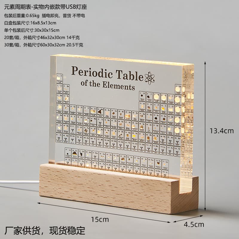 [Embedded 83 elements] transparent USB base with light