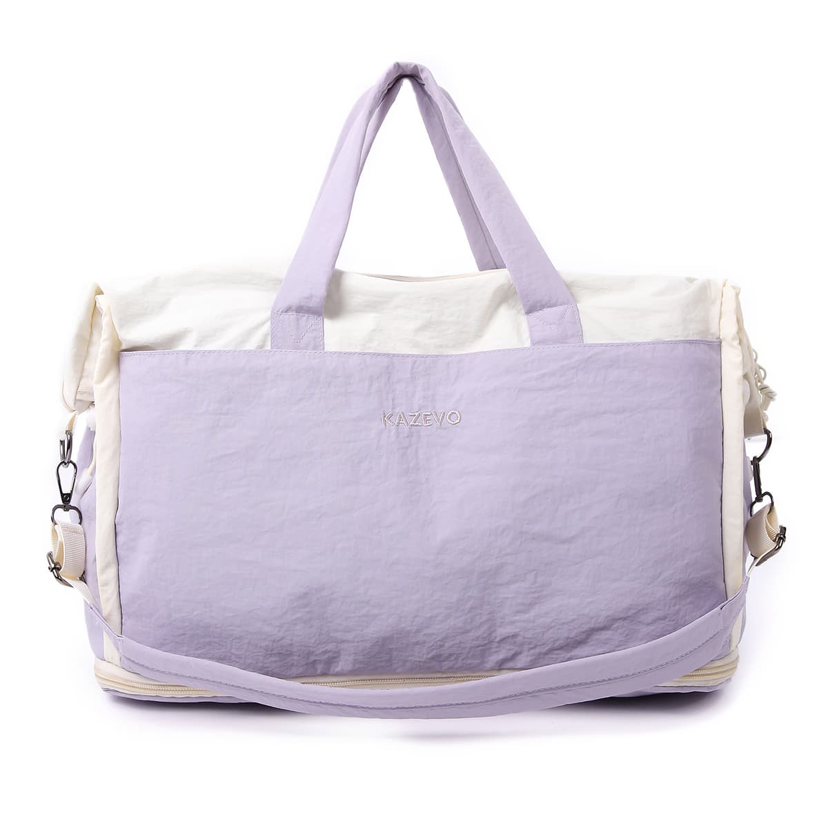 White with purple
