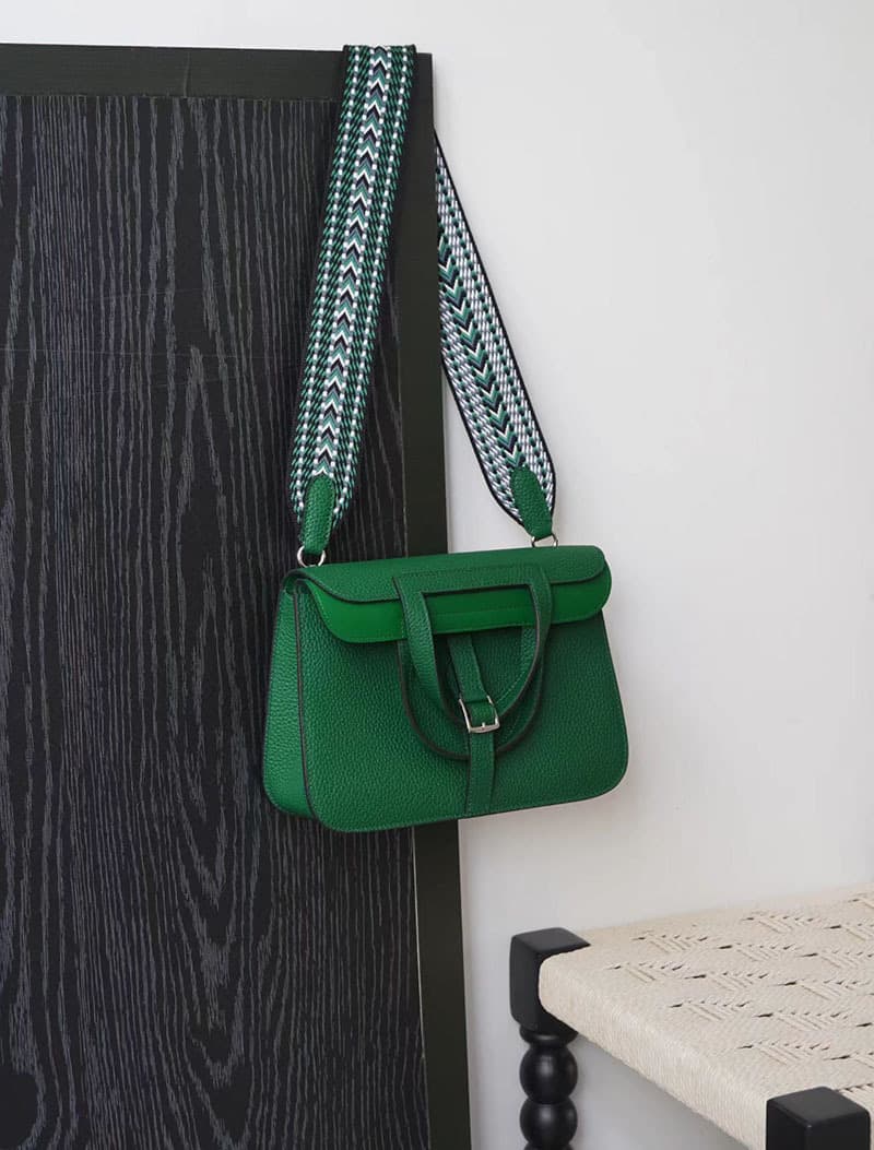Velvet green (double shoulder straps)