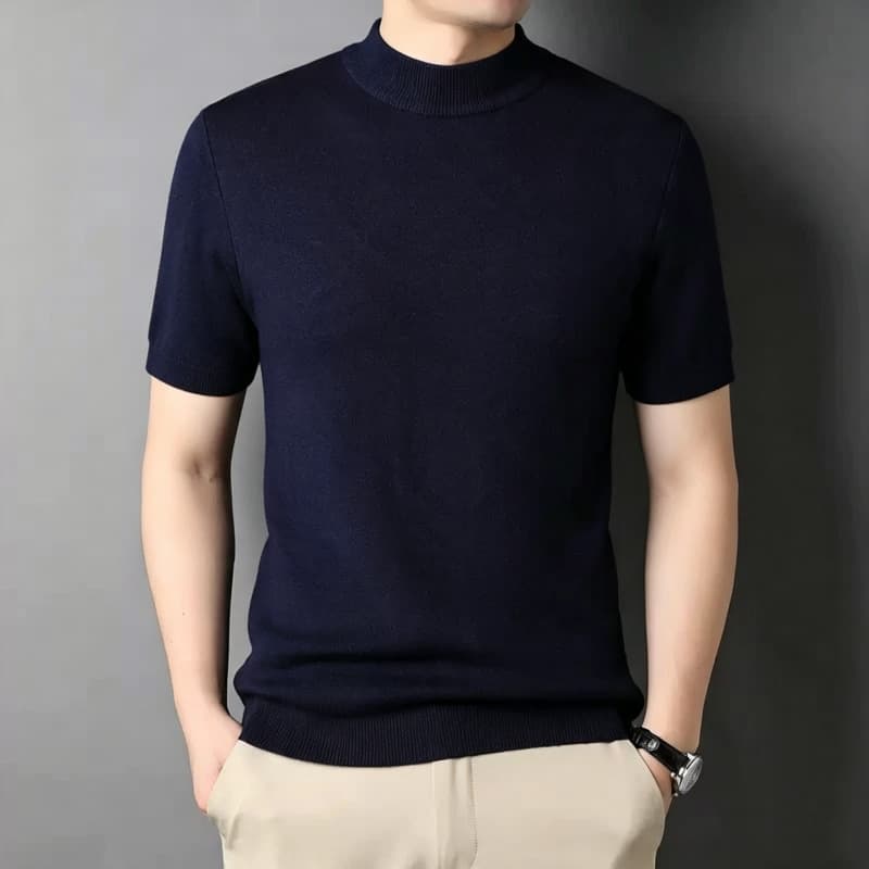 Short sleeve navy blue