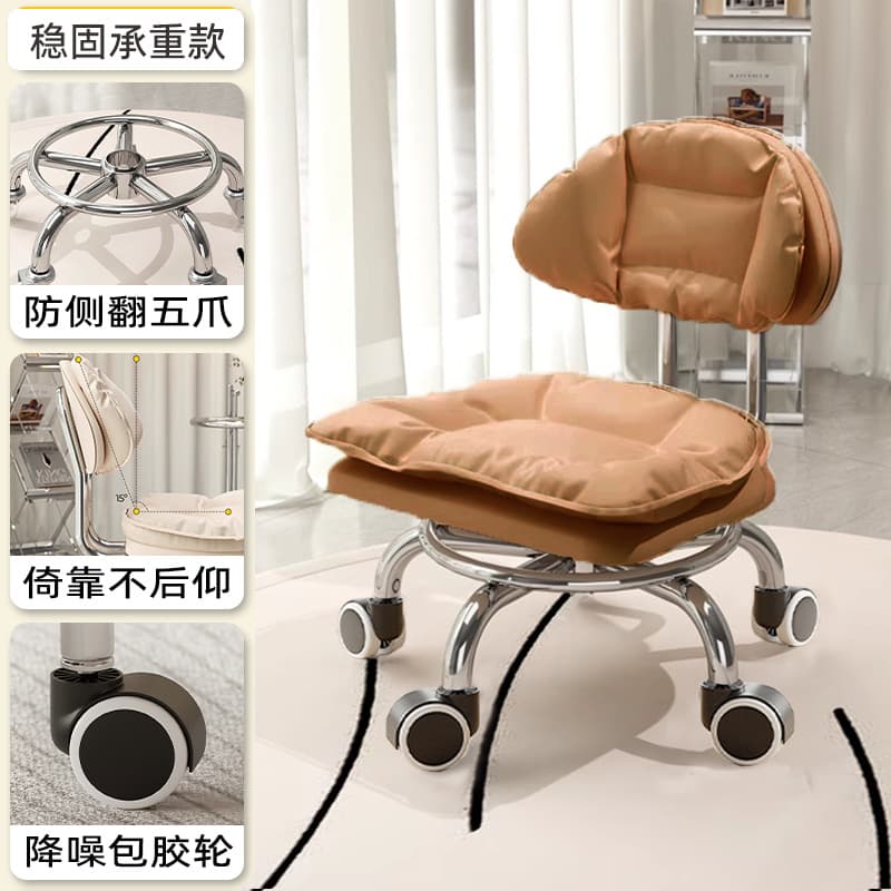 Electroplated five claws: xiaoyunduo caramel [with] noise reduction rubber-coated wheels