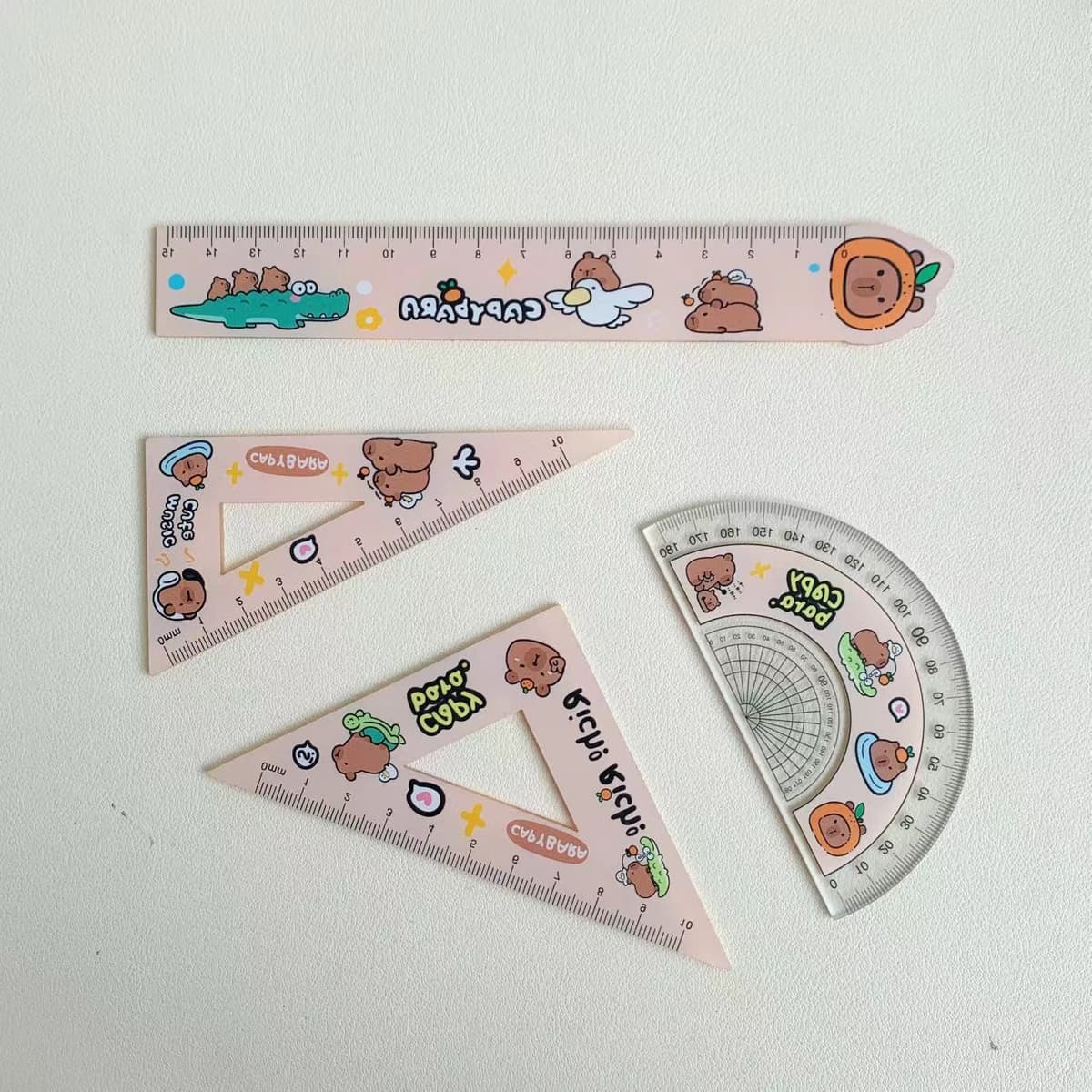 Top orange capibala ruler set