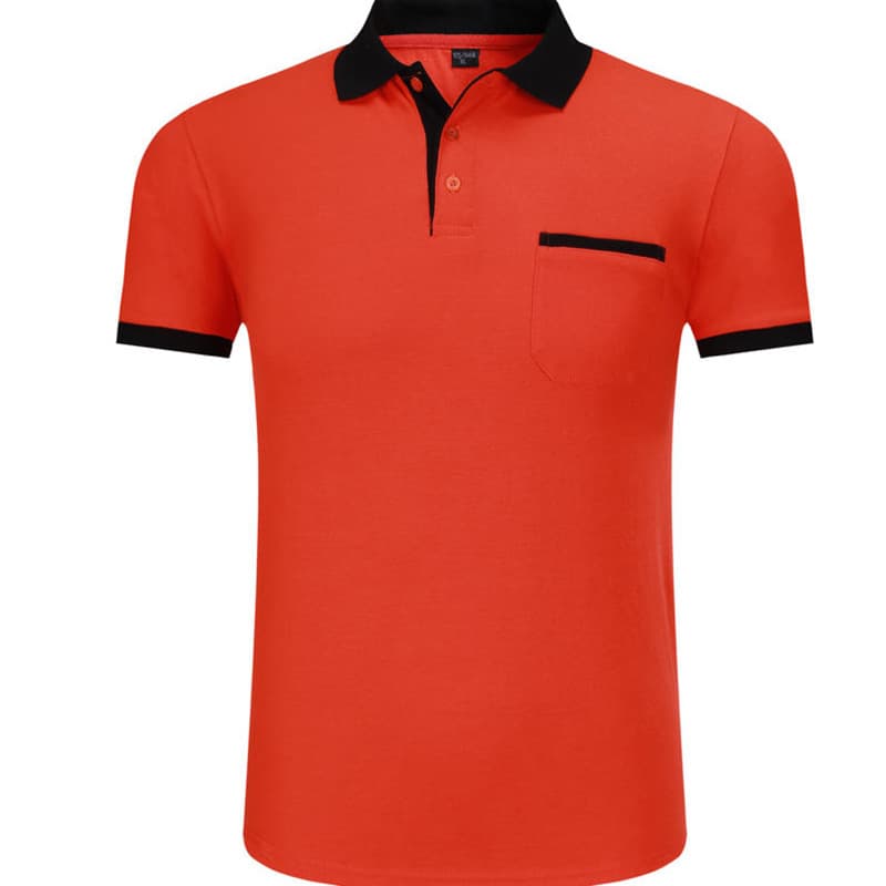 Orange and black (short-sleeved pockets with collar)