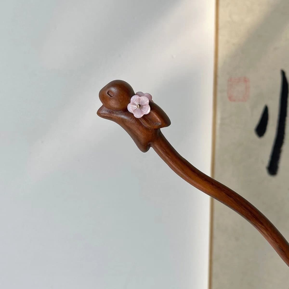 B66 cherry blossom bunny [golden sandalwood hairpin]]