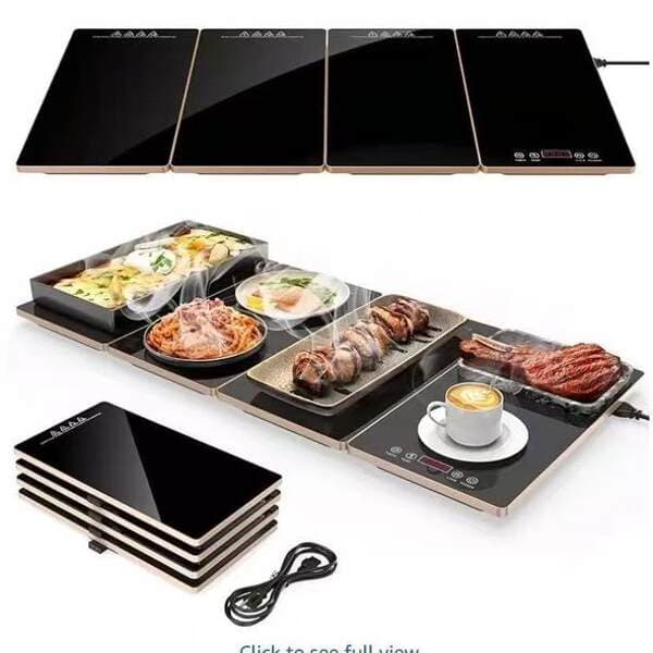 Cross-border detachable and splicable warming tray, heating tray, food insulation board, detachable food warmer